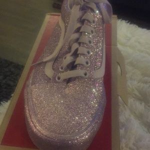 Rainbow Glitter Lavender Sneakers
